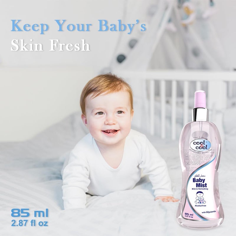 Cool & Cool Baby Mist Cologne- 85Ml - Alcohol Free, Paraben Free, Glycerin, Mild And Refreshing - Image 3